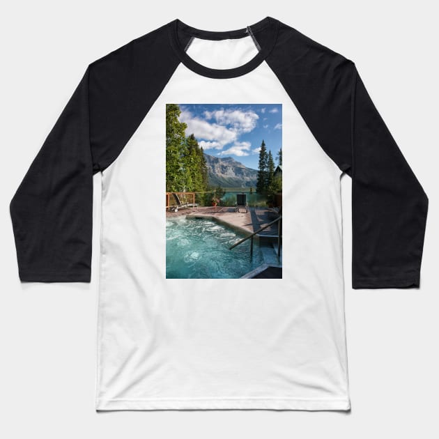 Emerald Lake, Emerald Hot Tub Baseball T-Shirt by krepsher